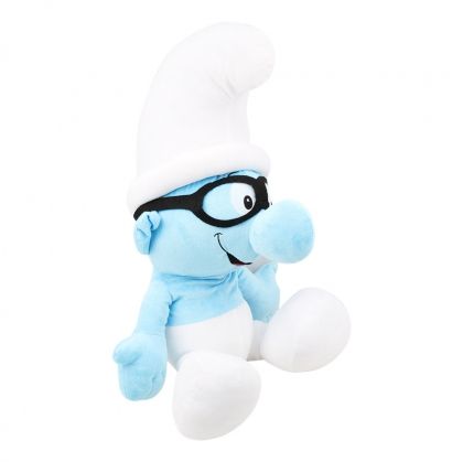 Плюшена играчка The Smurfs, Brainy, 18 Х 25 см