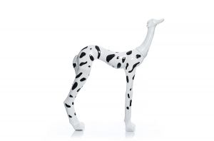 Декоративна фигура Stars Home Black & White Dog, Порцелан, 26 х 75 х 90 см