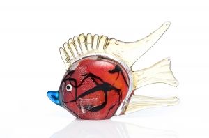 Декоративна фигура риба Stars Home, Стъкло, 6 х 15 х 22 см