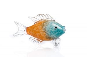 Декоративна фигура риба Stars Home, Стъкло, 6 х 13 х 25 см