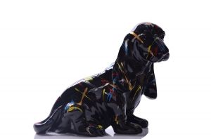 Декоративна фигура Stars Home Pet In Black, Черен, Полипласт, 30 х 40 см