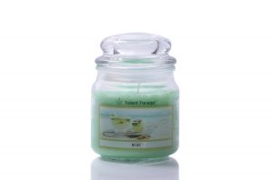 Ароматна свещ с парфюм в буркан, Stars Home Mint Fresh, 8 х 11 см