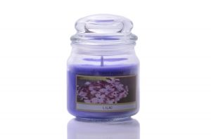 Ароматна свещ с парфюм в буркан, Stars Home Lilac Aroma, 8 х 11 см