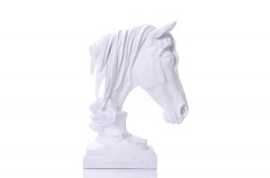Статуетка Stars Home Wild Horse, Бял, Полипласт, 30 х 40 см