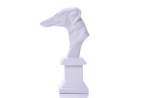 Статуетка Stars Home Dog Head, Бял, Полипласт, 18 x 30 см