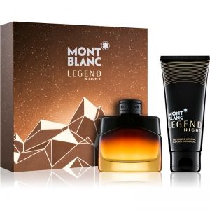 Комплект Mont Blanc Legend Night за мъже : Парфюмна вода 50 мл + Душ гел 100 мл