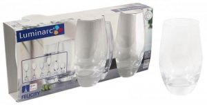 Комплект чаши за вода, Luminarc Felicity, 3 броя, 350 мл