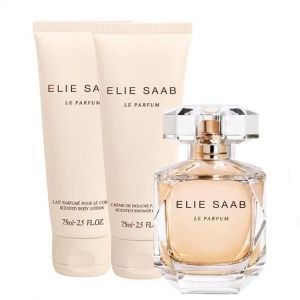 Комплект Elie Saab Le Parfum за жени : Парфюмна вода 50 мл + Мляко за тяло 75 мл + Душ крем 75 мл