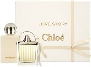 Комплект Chloé Love Story за жени : Парфюмна вода 50 мл + Мляко за тяло 100 мл