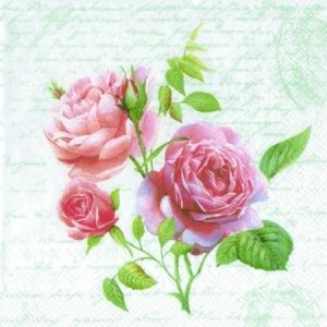 Салфетки със стрък рози Love Letter