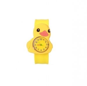 Детски часовник Ducks, Кварц, Жълт, 3D