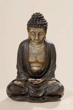 Статуетка Boltze Budha, Кафяв, Полирезин, 16 x 28 см