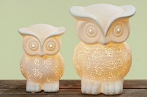 Нощна лампа Boltze Owl, Порцелан, 16 х 20 см