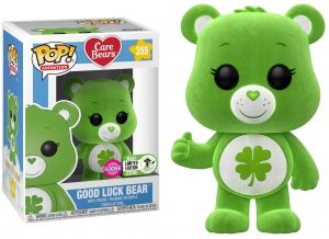 Фигурка Funko Pop Animation: Care Bears - Good Luck Bear Flocked #355, Vinyl Figure