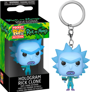 Ключодържател Funko Pocket Pop: Rick & Morty – Hologram Rick Clone, Figure Keychain
