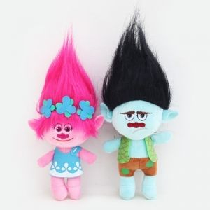 Плюшена играчка DreamWorks, Trolls Blаck Branch, 12 Х 25 см