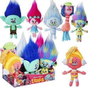 Плюшена играчка Dream Works Trolls Guy Diamond, 30 Х 14 см