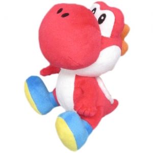 Плюшена играчка Super Mario Yoshi Red, 15 Х 25 см