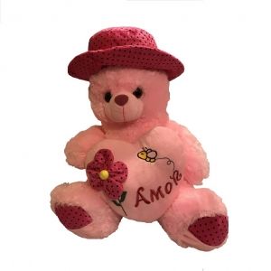 Плюшена играчка Love Bear Pink, Мега размер, 40 Х 60 см