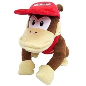 Плюшена играчка Super Mario, Diddy Kong, 35 Х 20 см
