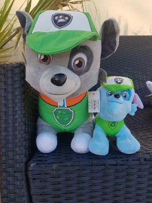 Плюшена играчка Paw patrol, Мега размер, Rocky, 25 Х 45 см