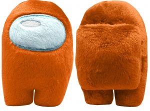 Плюшена играчка Among Us Crewmate, Оранжев, 6.5 х 10 см