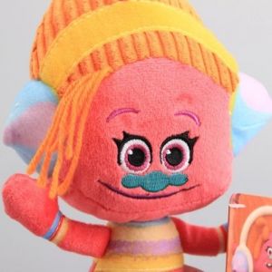 Плюшена играчка DreamWorks, Trolls Orange DJ Suki, 13 Х 30 см