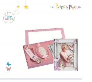 Детски комплект Princelino Tweety Girl, със Сребро 925, 3 части, 19 x 30 см