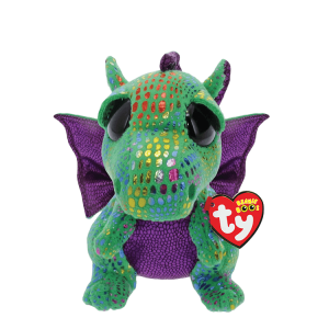 Плюшена играчка TY, драконът Cinder, 15 см