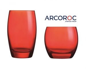 Компелкт чаши за аперив Arcoroc Color Studio Salto, 320 мл, 6 броя, Червен