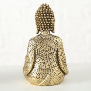 Комплект свещници за чаена свещ с фигура на Буда Stars Home Jarven, 8 х 14 см, 3 части