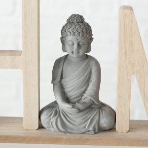 Декоративна поставка с фигура Stars Home Lettering Buddha, 5 х 16 х 38 см