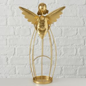 Комплект свещници с фигура на Ангел, Stars Home Conla, 11 х 35 см