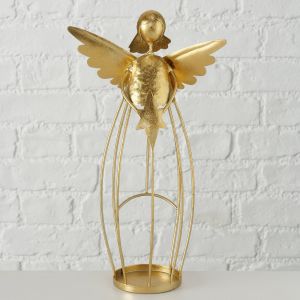 Комплект свещници с фигура на Ангел, Stars Home Conla, 11 х 35 см