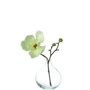 Комплект ваза Leonardo Primavera с Magnolia, 14 х 14 х 14.5 см