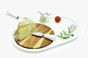 Комплект за хранене R2S Cheese Time, 22 x 36 см, 8 части