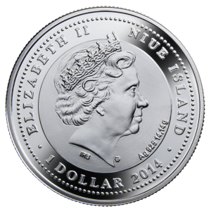 Сребърна монета„ Късметлийска Тройно щасстие “ Niue Island 2014г.