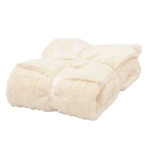 Одеяло Fluffy Soft, Бежов, 200 x 200 см
