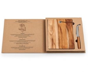 Комплект дъска за рязане и нож за сирена Stars Home Servier Kase, 17 х 24,5см