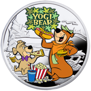 Сребърна монета серия анимационни герой " Мечето Йоги "2013г.