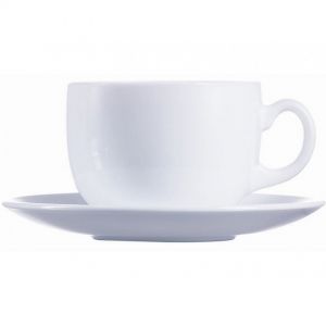 Сервиз за чай Luminarc EveryDay, Бял, 220 мл, 12 части