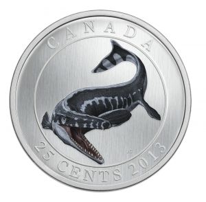 Фина монета "Tylosaurus" Canada, 2013 г.
