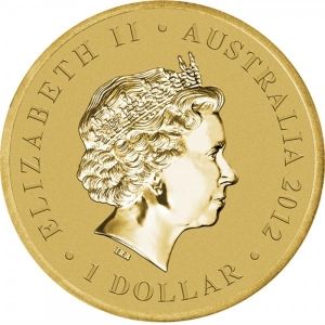 Фина монета серия "Животни атлети Кенгуру " Australia 2012г.
