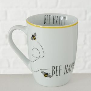 Чаша за горещи напитки Stars Home Bee Happy, 8 х 11 см, 330мл