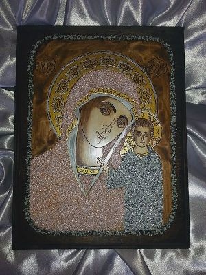 Икона на Света Богородица "Казанска" 24/31см