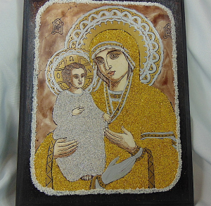 Икона на Света Богородица "Троеручица" 24/31см