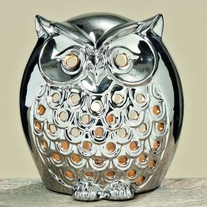 Нощна лампа Boltze Owl, Порцелан, 14 х 18 см